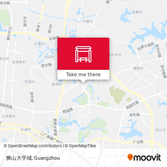 狮山大学城 map