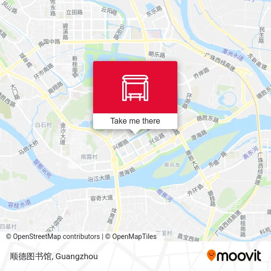 顺德图书馆 map