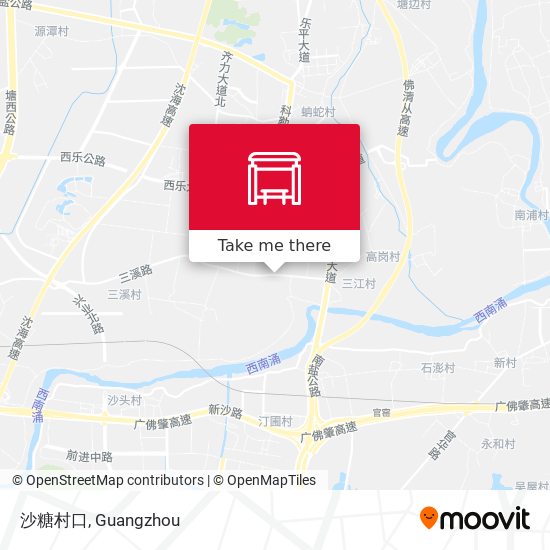 沙糖村口 map