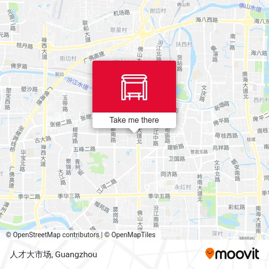 人才大市场 map