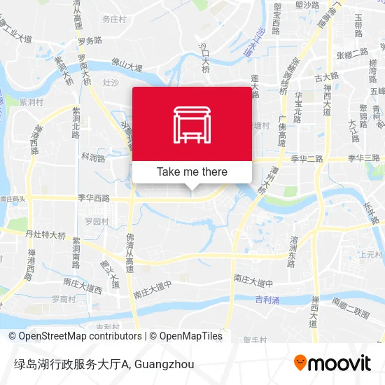 绿岛湖行政服务大厅A map