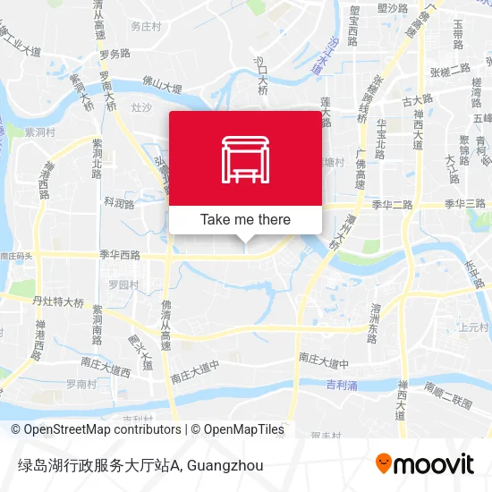 绿岛湖行政服务大厅站A map