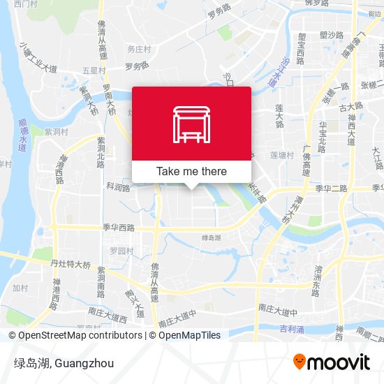 绿岛湖 map