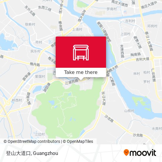 登山大道口 map