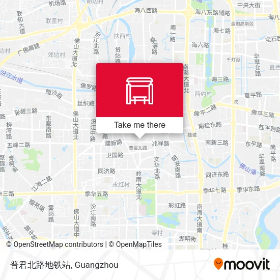 普君北路地铁站 map