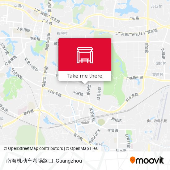 南海机动车考场路口 map