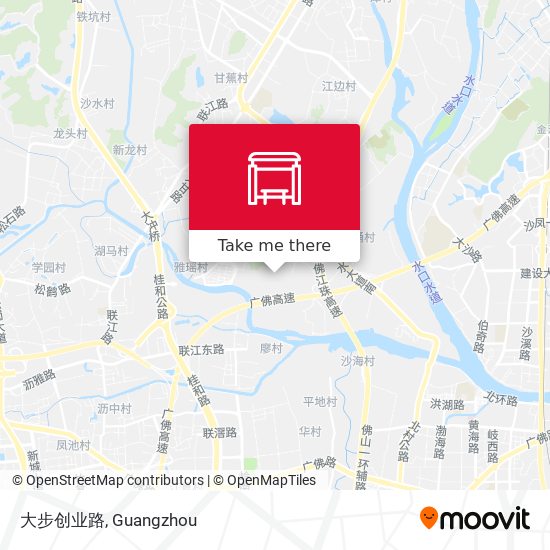 大步创业路 map