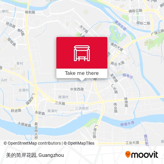 美的简岸花园 map