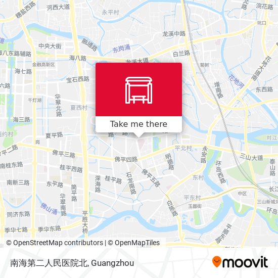 南海第二人民医院北 map