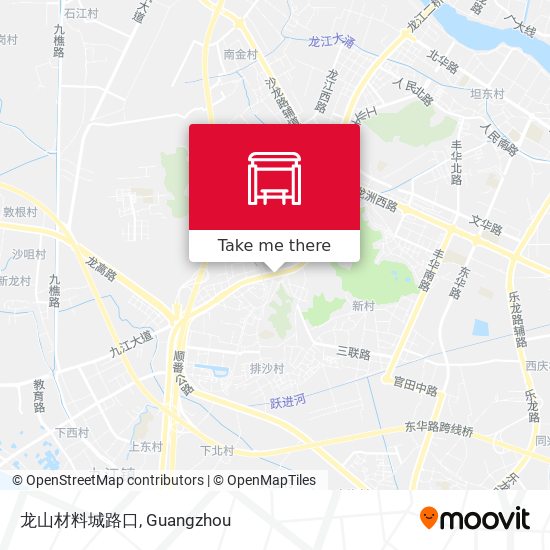 龙山材料城路口 map