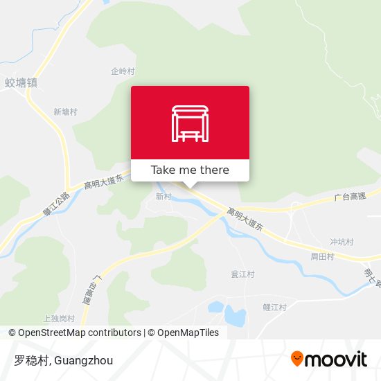 罗稳村 map