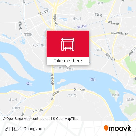 沙口社区 map