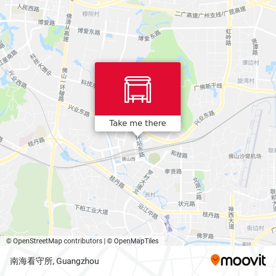 南海看守所 map