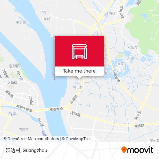 滘边村 map