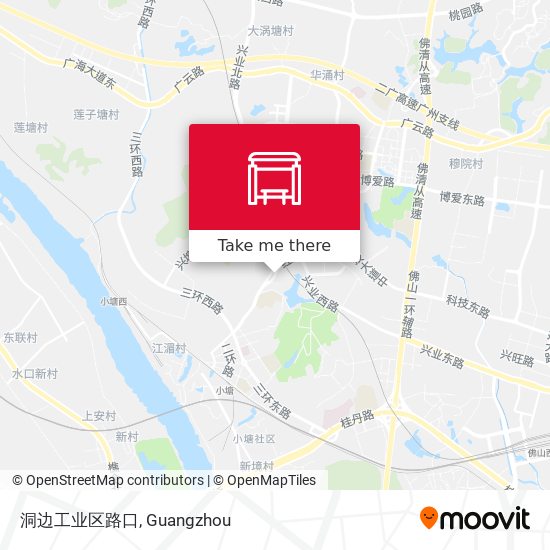 洞边工业区路口 map