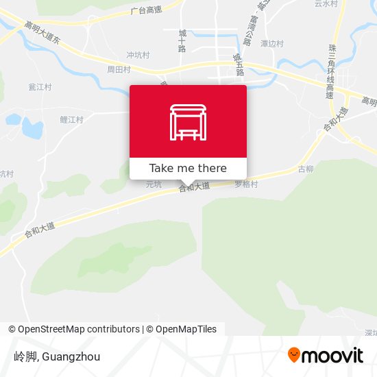 岭脚 map