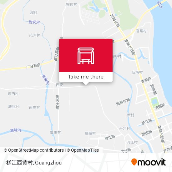 槎江西黄村 map