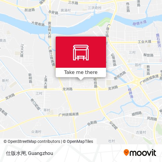 仕版水闸 map
