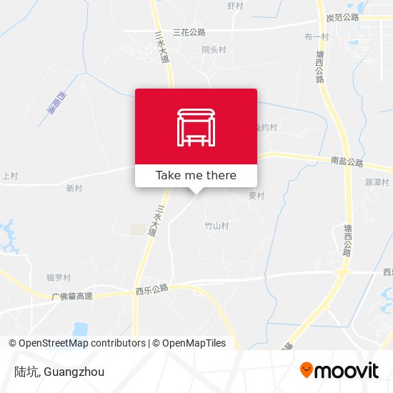 陆坑 map