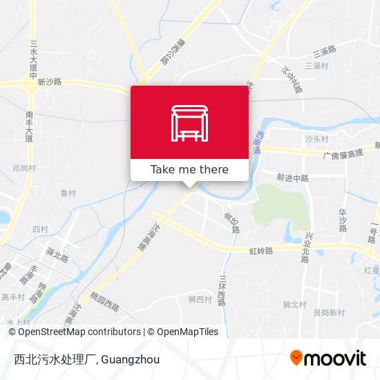 西北污水处理厂 map