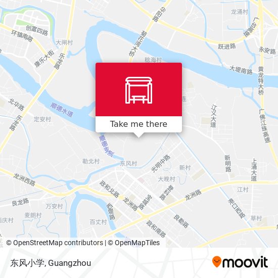 东风小学 map