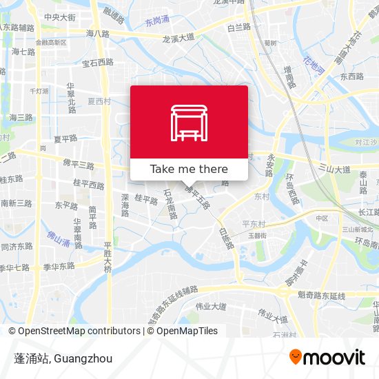 蓬涌站 map