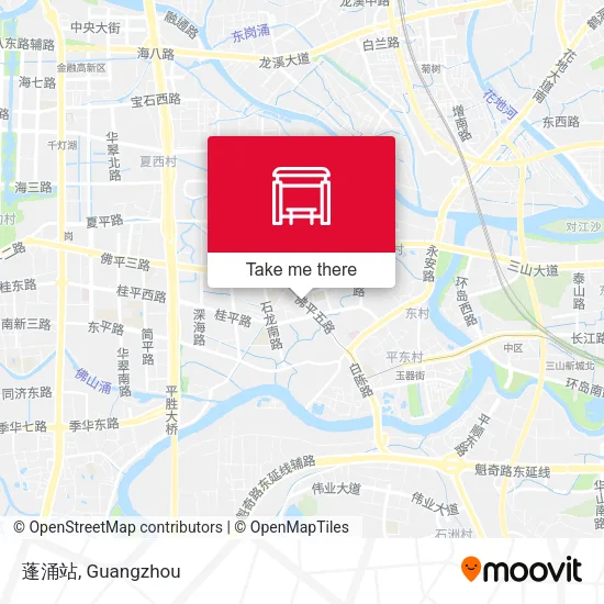 蓬涌站 map