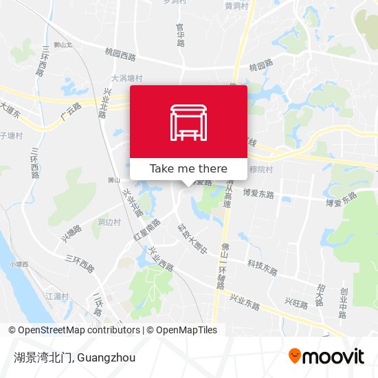 湖景湾北门 map