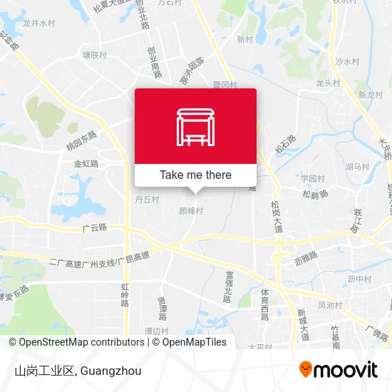 山岗工业区 map