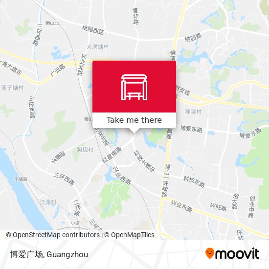 博爱广场 map