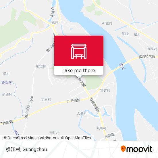 横江村 map