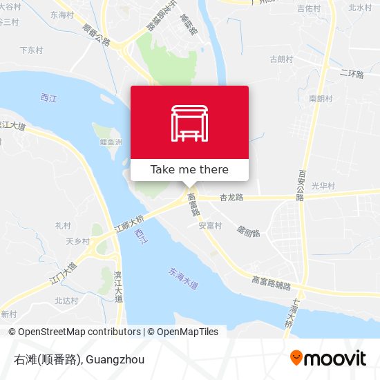 右滩(顺番路) map