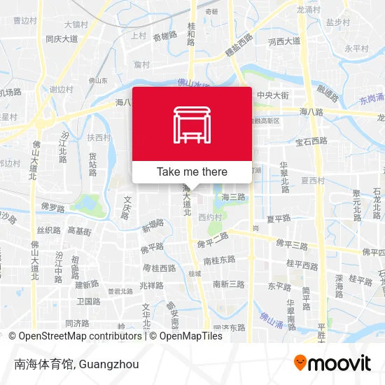 南海体育馆 map
