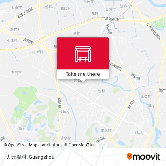 大元阁村 map