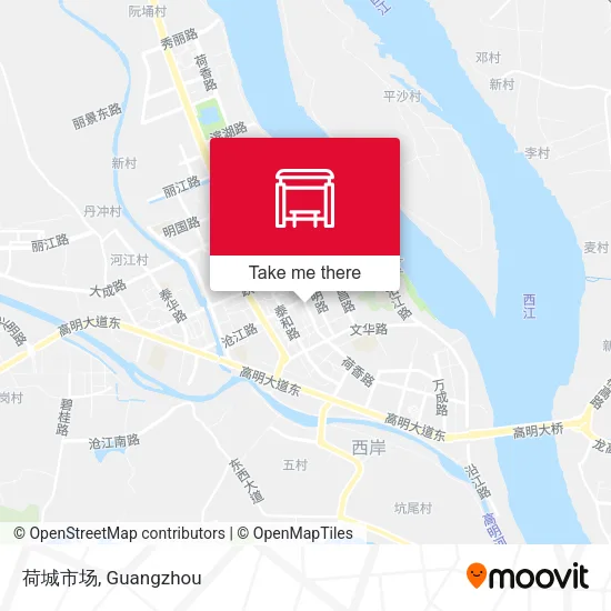 荷城市场 map