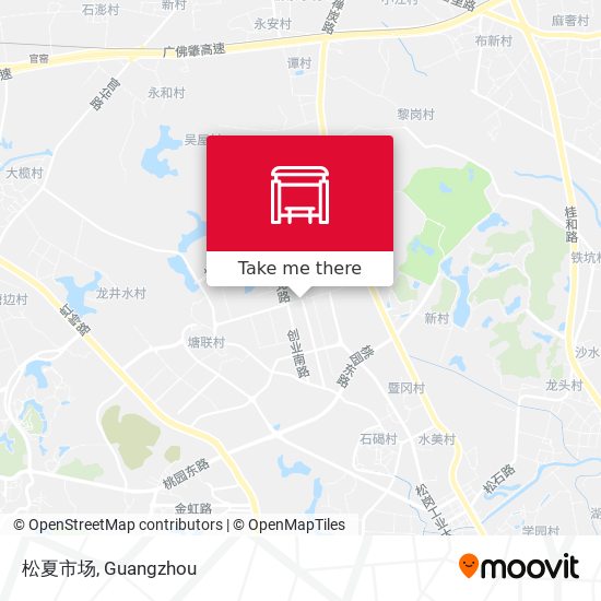 松夏市场 map