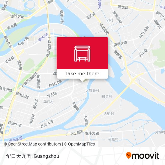 华口天九围 map
