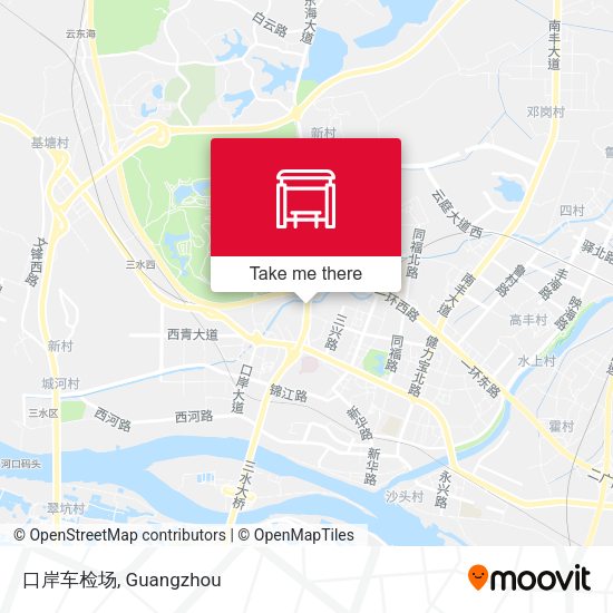 口岸车检场 map