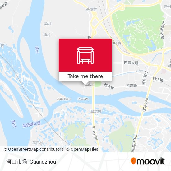 河口市场 map