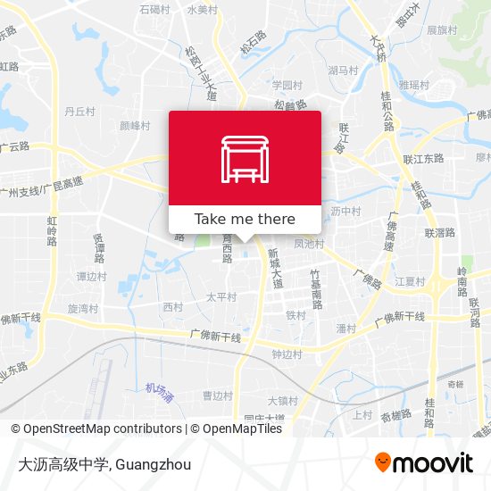 大沥高级中学 map