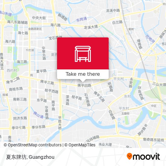 夏东牌坊 map