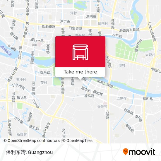 保利东湾 map