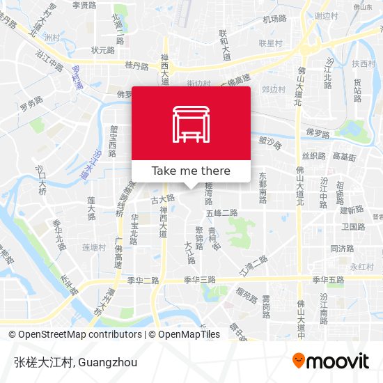张槎大江村 map