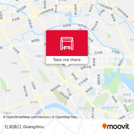红岗路口 map