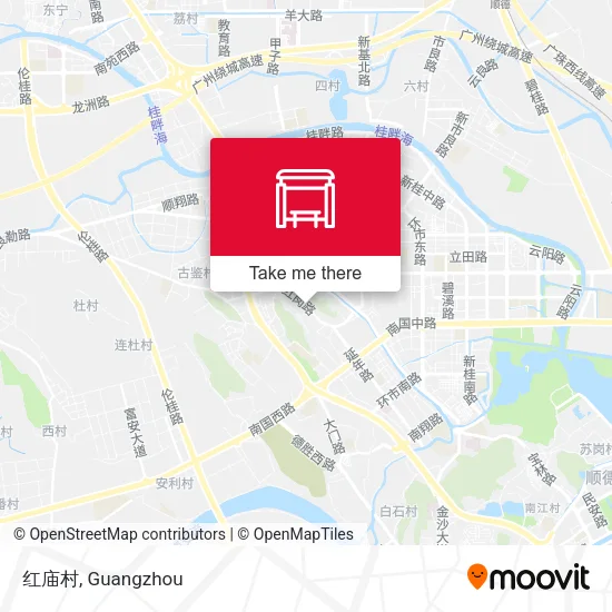 红庙村 map