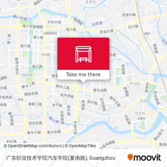 广东职业技术学院汽车学院(夏南路) map