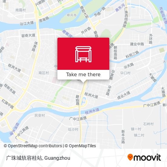广珠城轨容桂站 map