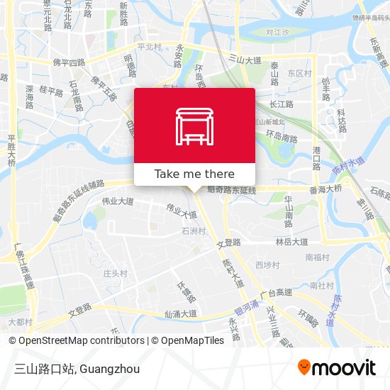 三山路口站 map