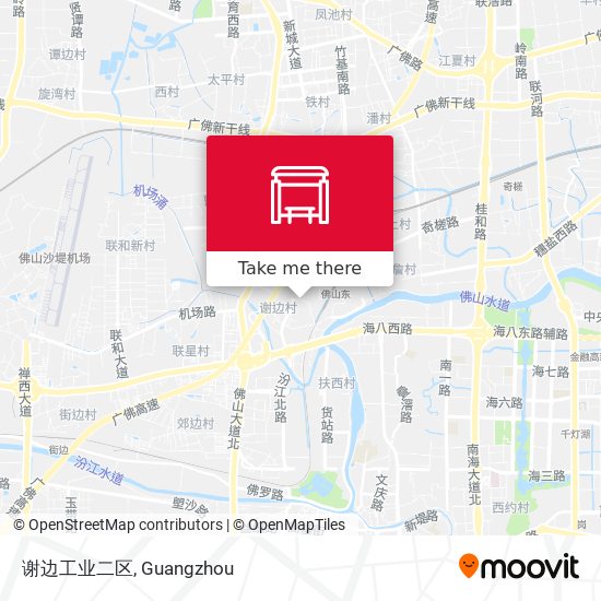 谢边工业二区 map