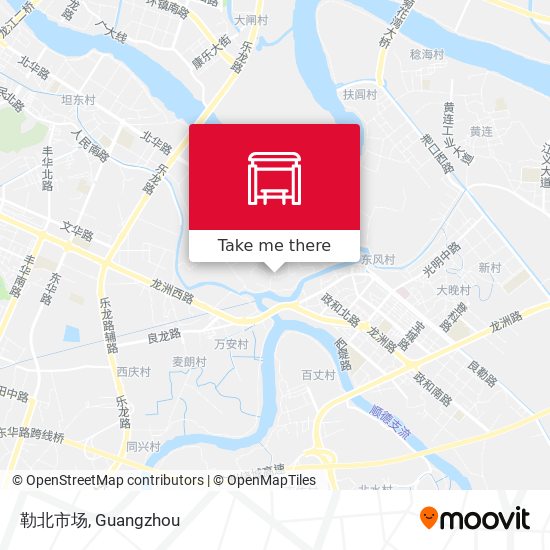 勒北市场 map